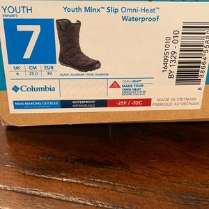 Columbia youth minx slip Omni heat waterproof